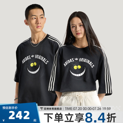 adidas三叶草男女宽松短袖T恤