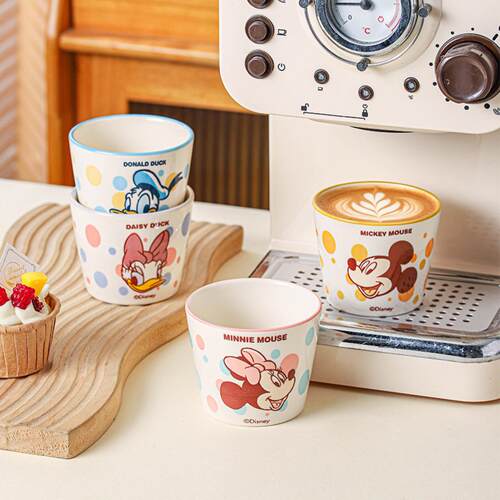 联名波点陶瓷手握杯高颜值儿童