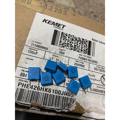 PHE426HK6100JR05 250V104/0.1UF100NF RIFA薄膜电容 P=7.5MM