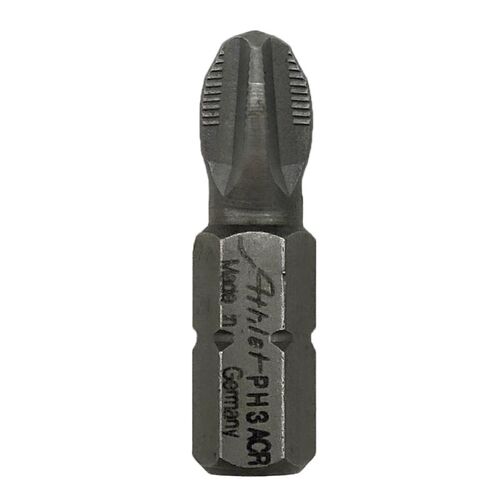 德国ATHLET防滑ACR十字螺丝批头1/4刀咀6.3六角25mm PH1 PH2 PH3