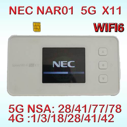 NAR01SpeedWiFi5GX11路由器4g随身WIFI6全网通插卡托行动