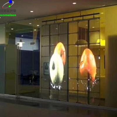 深圳led全彩透明屏光电室内p3.91-7.81玻璃屏led幕墙高清