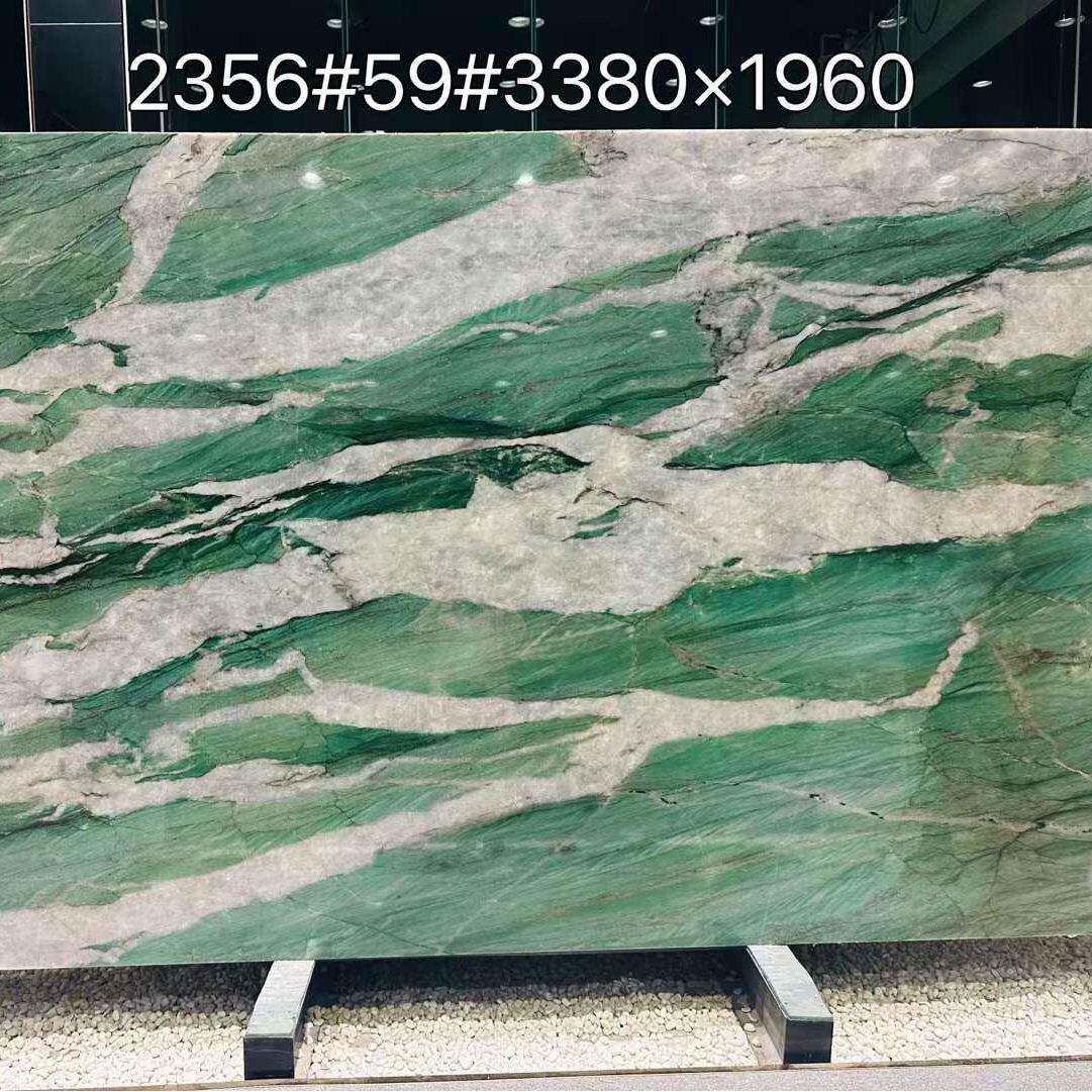 绿色奢石大板蒂夫尼绿天然大理石天然大理石