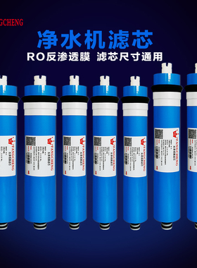 净水器滤芯 RO膜反渗透 家用直饮净水机600g/100g/7400通用滤芯