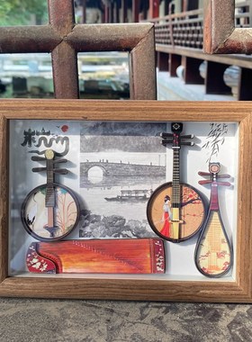 杭州特产文创西湖纪念品浙江旅游特色伴手礼中国风冰箱贴送小礼物