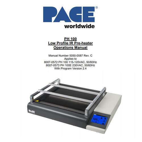 美国 PACE 佩斯 PH 100E 预热平台 20-200℃ 8007-0573