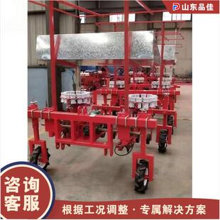 农用蔬菜瓜果苗移栽机 三点悬挂式栽种机 大棚钵体秧苗移栽插苗机
