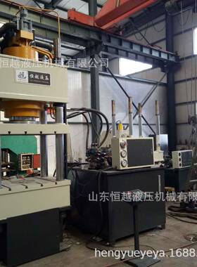 400吨大型PVC材料成型四柱液压机塑料粉末成型油压机