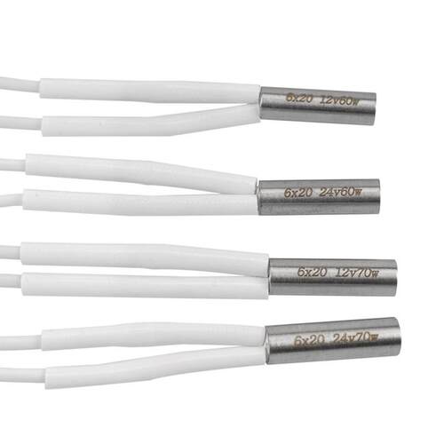 3D打印机加热棒E3Dv6挤出头热端加热棒6*20Mm12V/24V 70W加热管