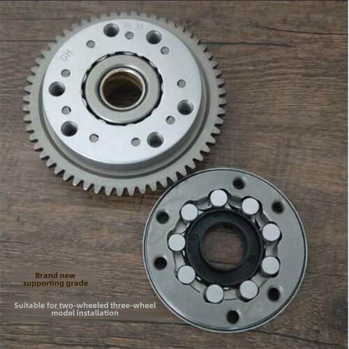 摩托车配件Cg125 150 175 200启动板总成9头超越离合器体