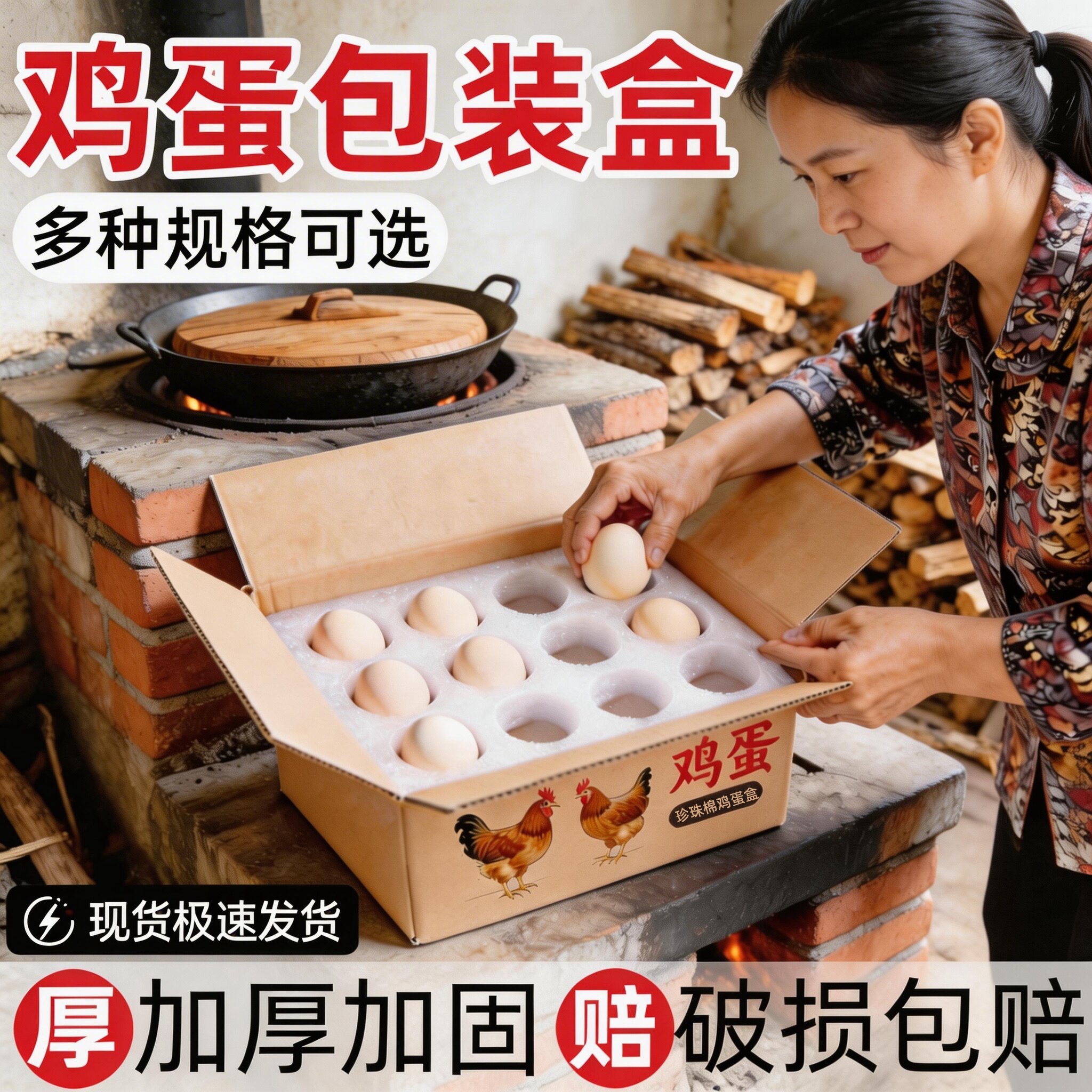珍珠棉蛋托防震摔泡沫寄快图片