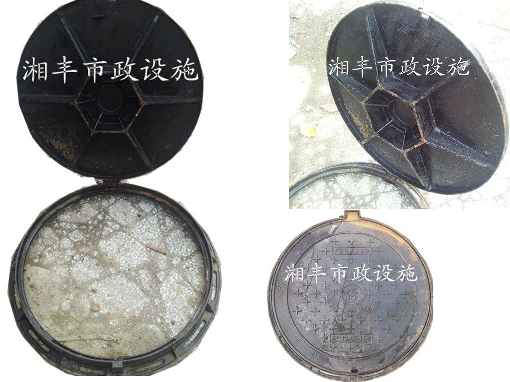 圆700球墨铸铁井盖市政雨污水井盖电力井盖圆形50吨车