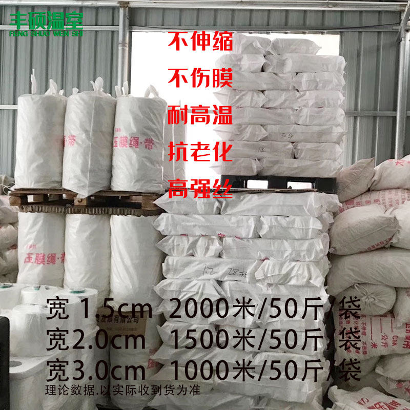 温室大棚配件压膜带压膜绳压膜线涤纶白高强加厚加宽抗老化包邮