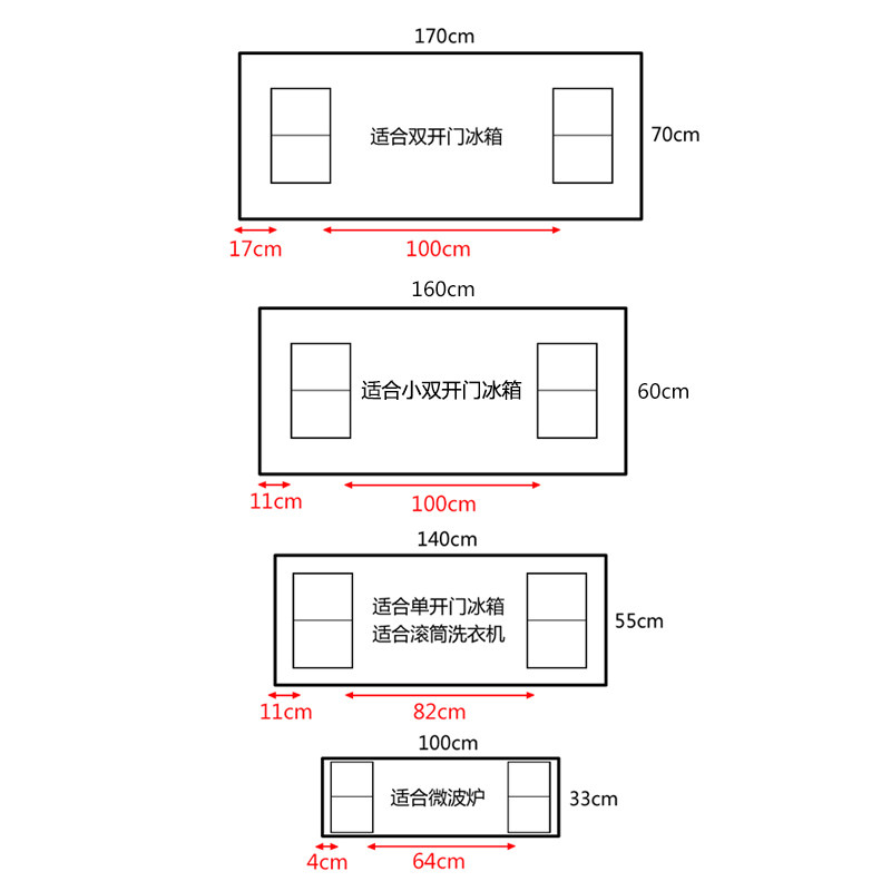 可爱简约微波炉防尘罩烤箱耐脏盖布冰箱洗衣机万能盖巾居家布艺