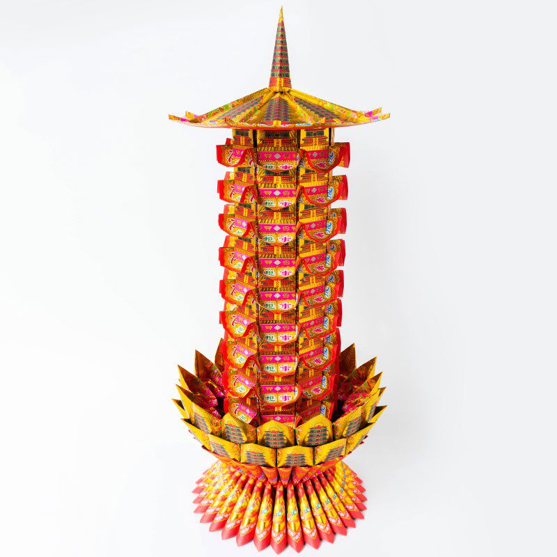 文昌塔材料包 折纸 智慧灯 文昌灯 莲花灯有教程 镭射文昌金 文