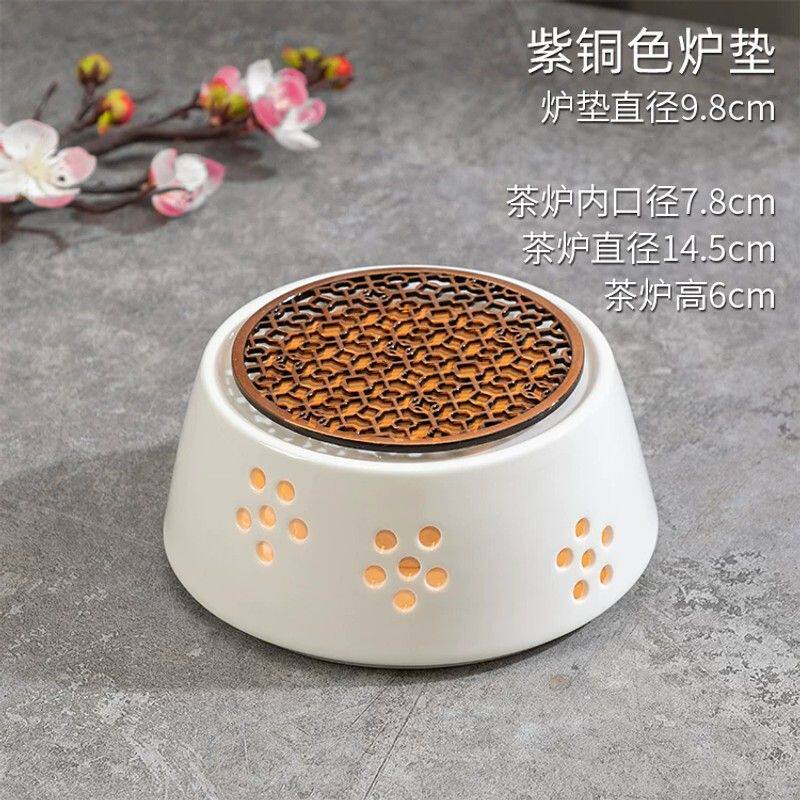蜡烛煮茶炉餐厅温茶器水果花茶茶具玻璃茶壶茶杯日式保温加热底座