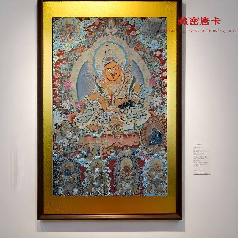 【刺绣唐卡】五路财神四大天王 装饰画佛堂客厅壁画玄关 藏式挂画