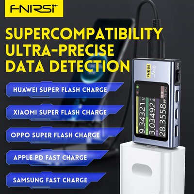 FNIRSI FNB58 USB Tester PD Trigger Detection Voltmeter Ammet