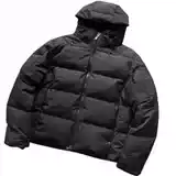 Left Sleeve Black/White Rubber, Zhanba Three Stripes, Black, Red, and White Checkered Pattern Inside the Hood, Two-Tone Hooded down Jacket 88072603