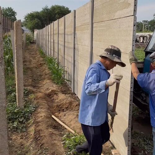 新型水泥围墙围栏围挡实惠防尘护栏水泥板抗风耐用养殖