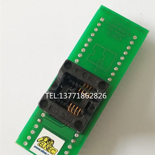 现货原装烧录座DIL8W/SOIC8 ZIF 150MIL SFLASH-1A 70-1268A