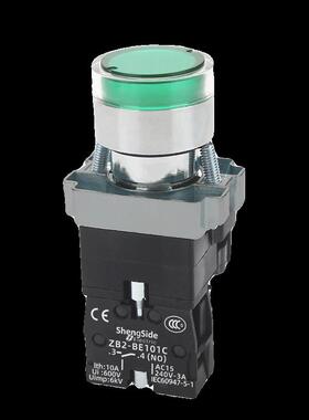 XB2BW33B1C带灯按钮开关24V常开220V绿色自覆位黄色红色BW34M2C