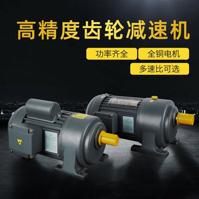 380V卧式CH200W400W纯铜变频750W交流立式齿轮小金刚国标减速电机