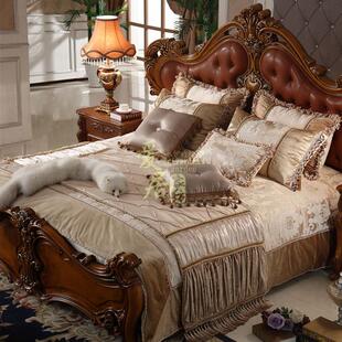 样板房床上用品套装 样板间软装 定制 新古典床品多件套法式 高档欧式