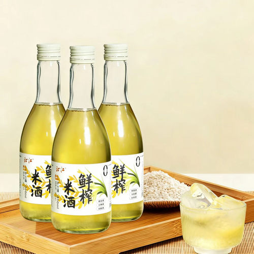 汀江鲜榨米酒6度350ml瓶装