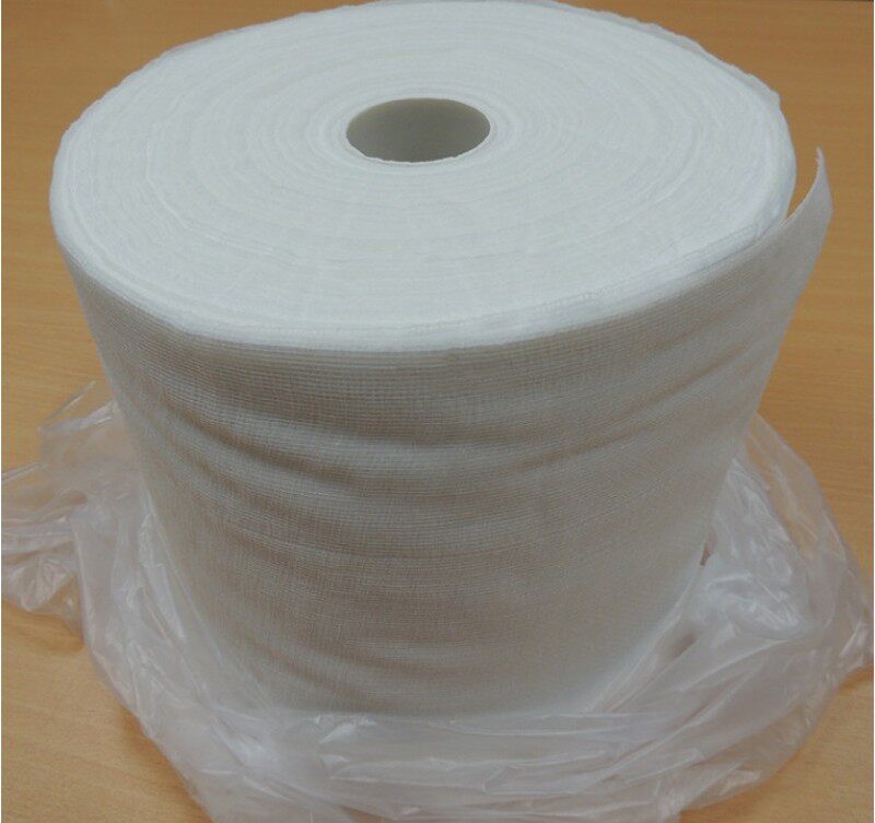 防静电粘尘布22cm*100m工业清洁腊布白色大卷状网纱喷漆除尘粘布