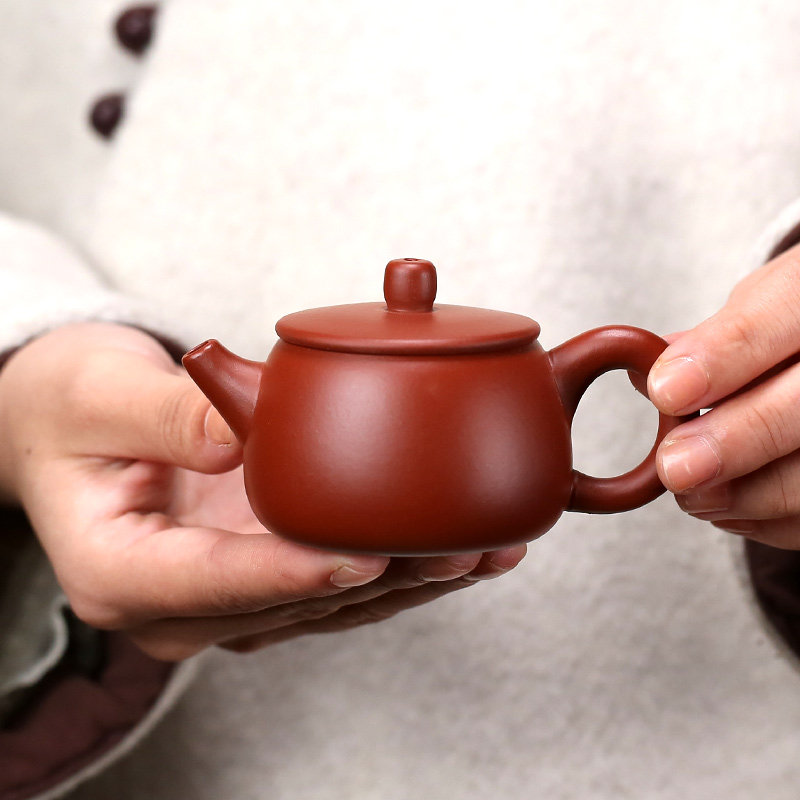 小容量超小紫砂壶敞口球孔迷你潮汕功夫茶具单个纯手工正宗小茶壶