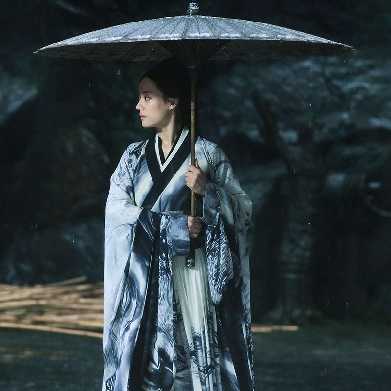 毕六福油纸伞古风道具男汉服伞黑色中国风防雨防晒实用女古装雨伞