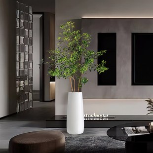 落地高款花瓶玻璃透明插花长枝大号吊钟马醉木特大号超大高身超高