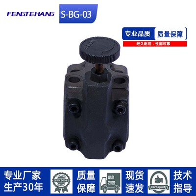 FTH 款低噪声先导式溢流S-BG-03-L-40/S-BG-03-R-40溢流