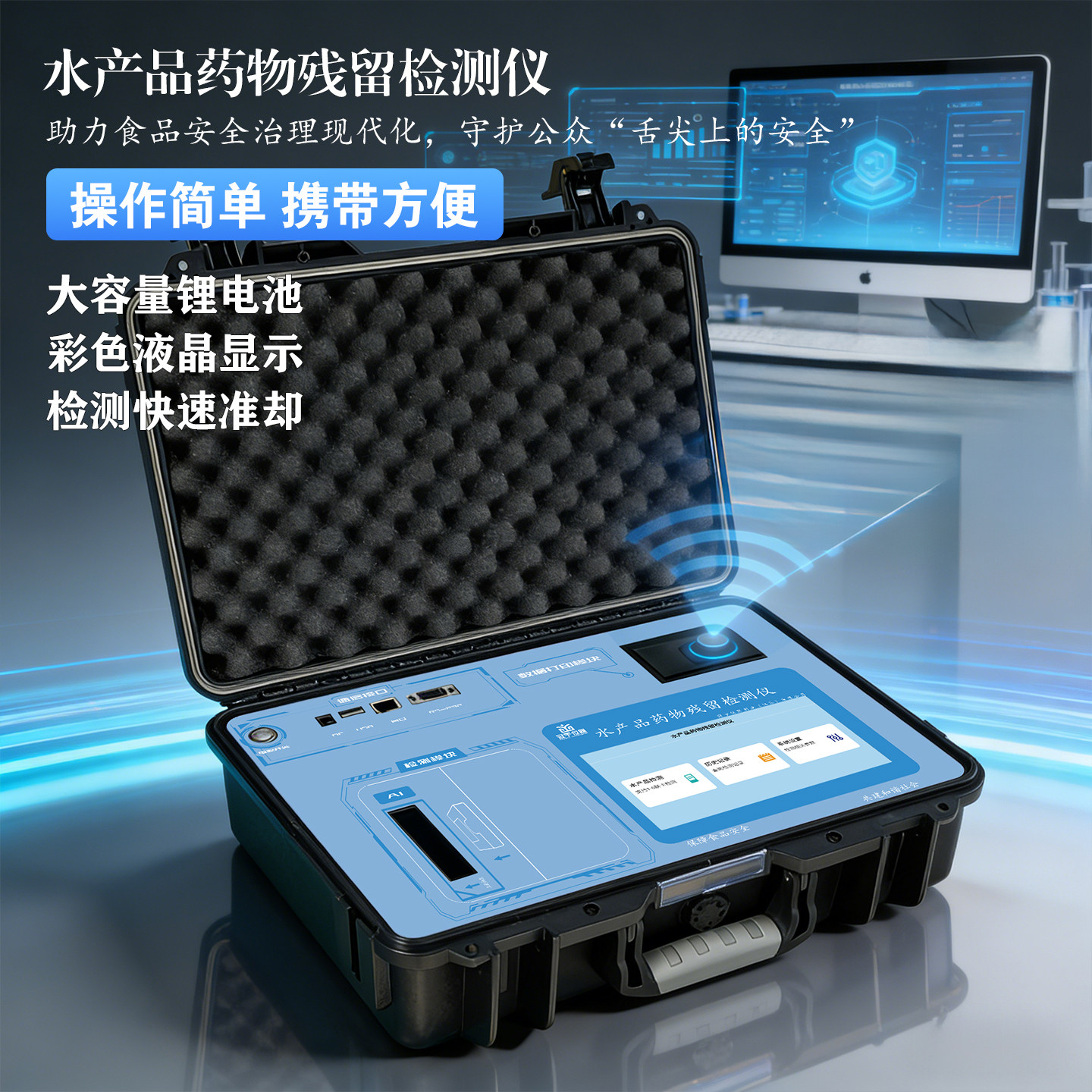 水产品抗生素残留检测仪呋喃它酮妥因西林唑酮代谢物孔雀石绿残留