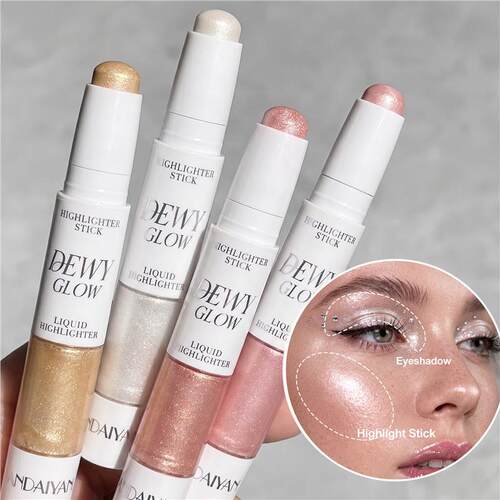 Double Head Matte Decorate Stick 双头哑光脸部高光修容棒