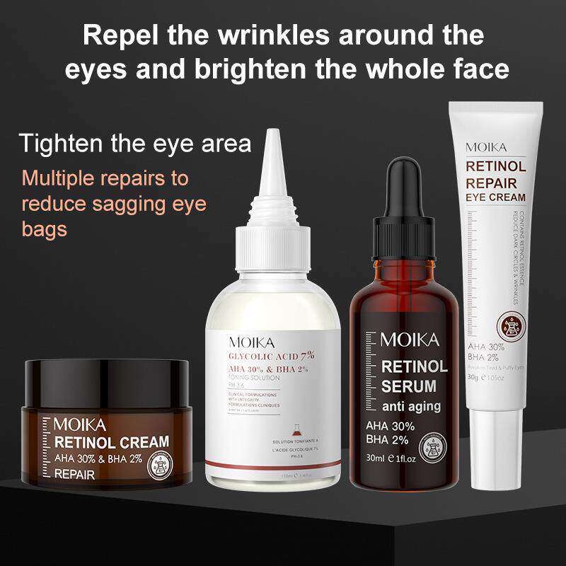 Retinol Cream Eye Serum Liquid 视黄醇面霜眼霜 果酸原液焕肤