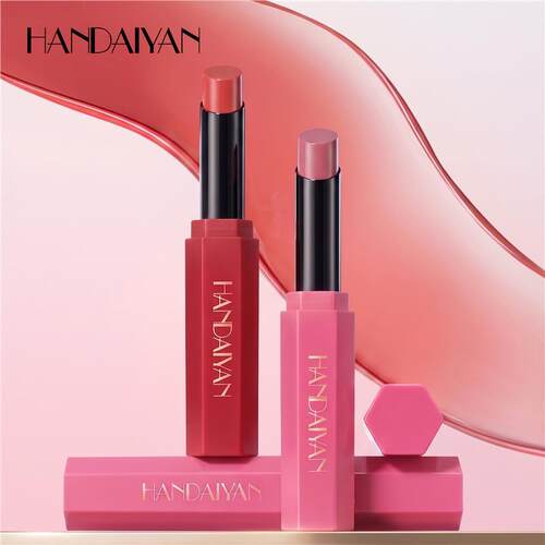 外贸 6 Colors Hexagonal Lipstick Pen 六色六边形顺滑口红笔