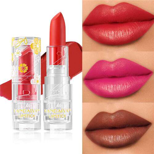 12 Colors Velvet Matte Lipstick 12色丝绒哑光持久滋润雾面口红