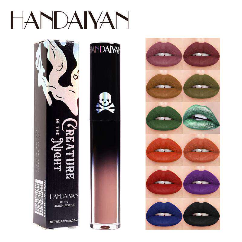 Halloween Gothic Matte Liquid Lipstick 哥特暗黑哑光唇釉