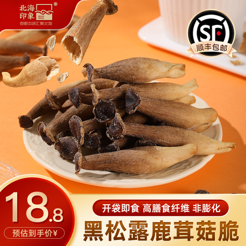 北海印象鹿茸菇脆菌菇脆脱水蘑菇干零食非油炸解馋休闲零食蔬菜干