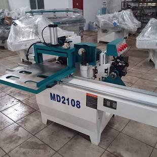 马氏款木工机械MD208B双轨气动五碟出榫木工榫槽加工