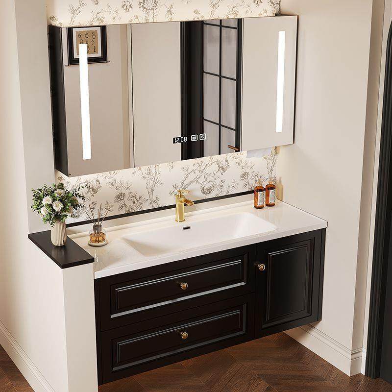 法式复古浴室柜组合陶瓷一体盆洗漱台卫生间洗脸池小户型洗手盆柜