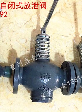 船用阀门铸钢自闭式放泄阀 CB/T601-92 阀门单双法兰泄放阀放残阀