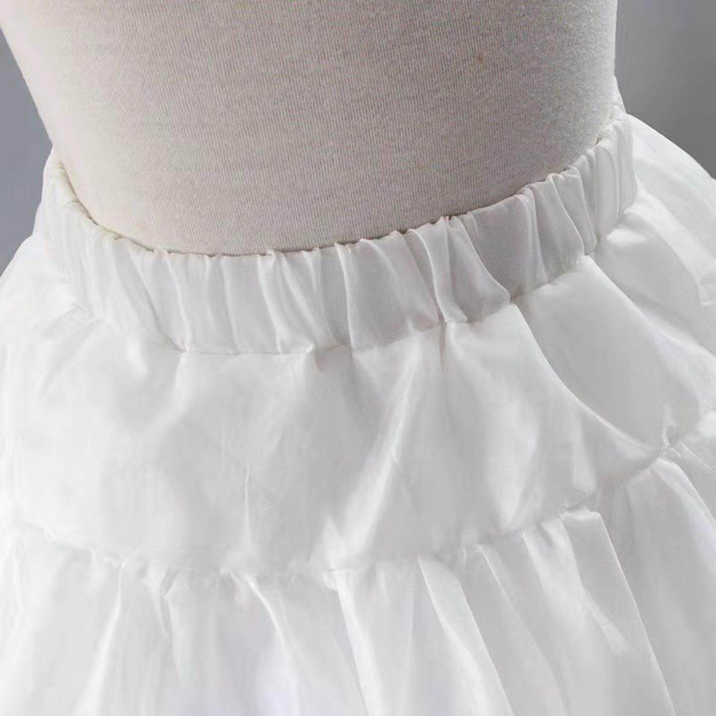 洛丽塔蓬蓬裙儿童日常半身裙骨裙撑婚纱礼服女童短裙撑群衬
