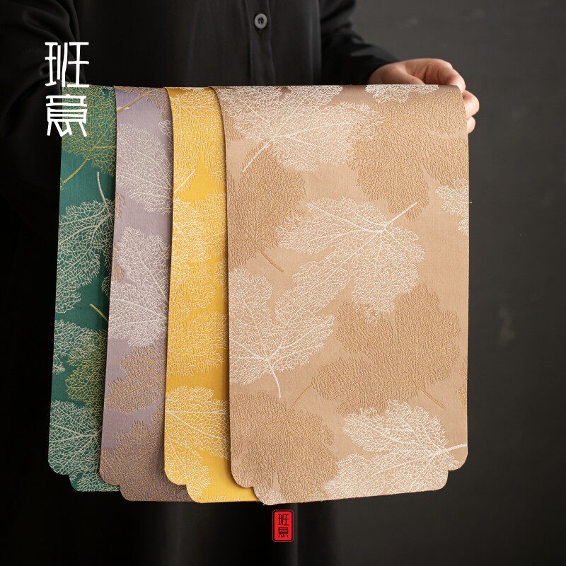 班意防水中式干泡茶席短茶席布艺茶桌垫茶台桌旗禅意茶道干泡布垫