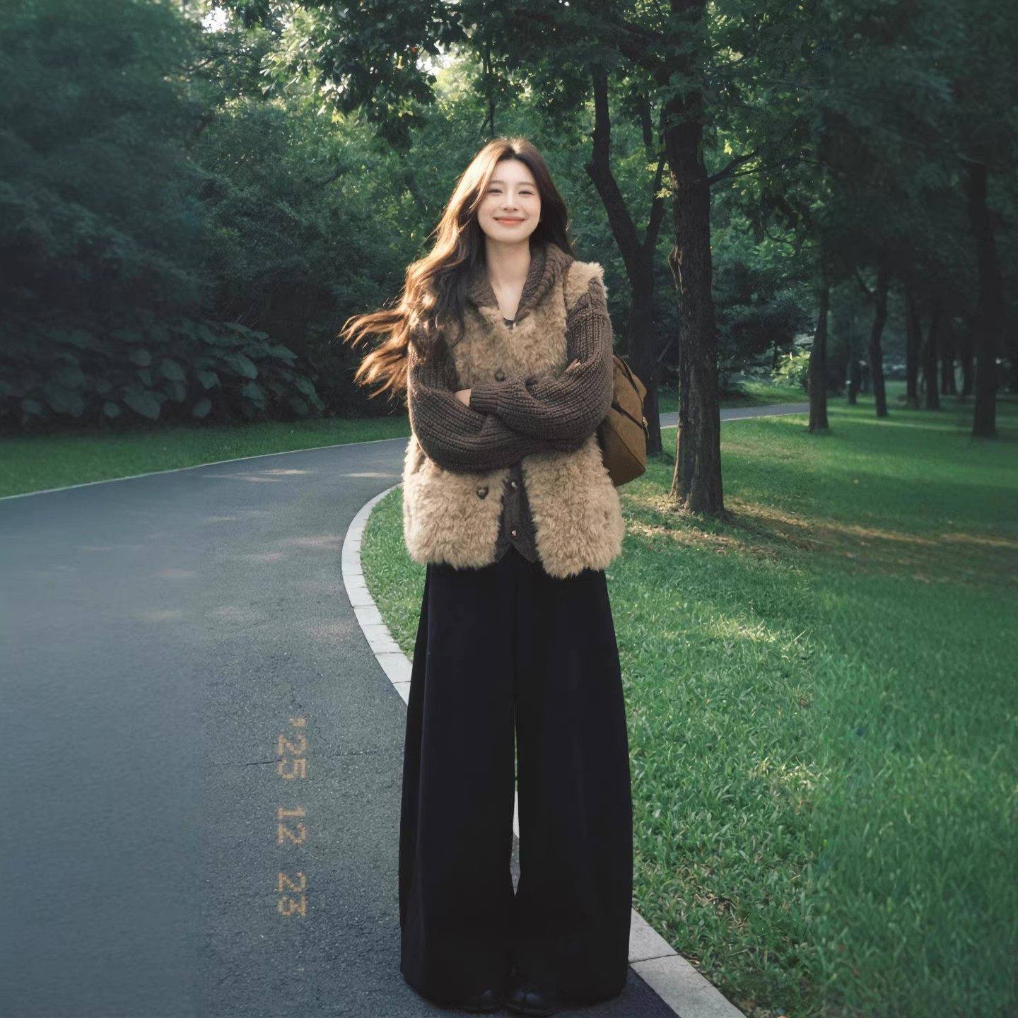 韩式搭配一整套冬装慵懒风连帽毛衣羊羔毛马甲背心休闲裤三件套女,女装/女士精品,大码套装,淘宝优惠券,粉丝福利购,淘宝优惠卷