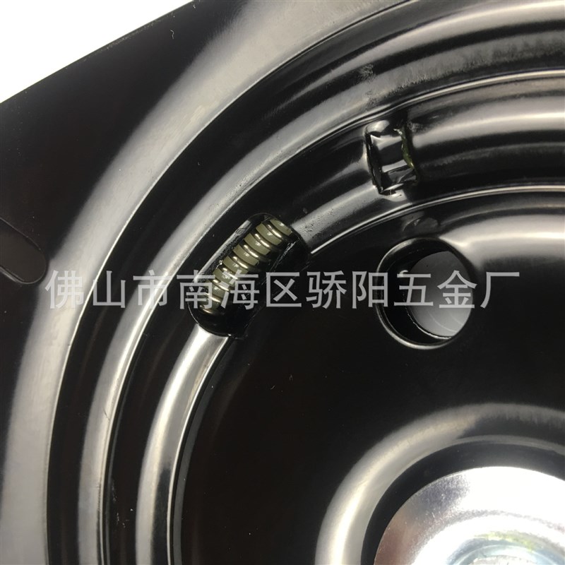 180度自动复位回弹半珠转盘黑色实心旋转船椅吧椅沙发家具底座