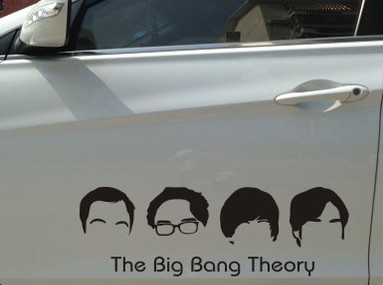 反光车贴纸 头像组合BIG BANG 宇宙大爆炸 权志龙四人组