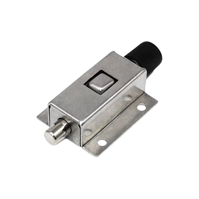 HFY21-40带弹簧装置 把手滚花型 插销 不锈钢按压式门销 C-1255